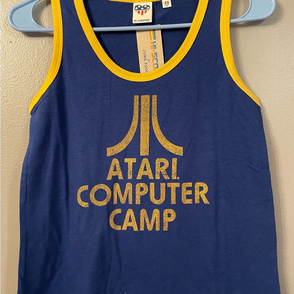 Junk Food Clothing Blue Tee with Yellow Trim
